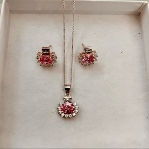 Beautiful silver and pink stone I got it in macys wore it for an event once